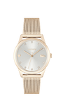 Montre  femme Lacoste Stargaze Carnation en acier doré et maille argentée  - 2001306