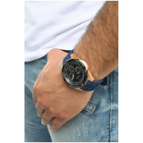 Montre Homme Automatique Bleue