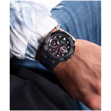 Montre Homme Multifonction Bleue