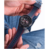 Montre Homme Multifonction Bleue