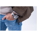Montre Homme Multifonction Argent