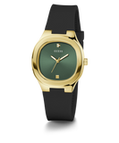 Montre analogique GUESS pour femme, couleur or noir GW0658L1