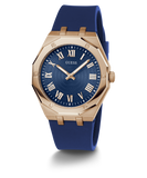 Montre analogique GUESS pour homme, couleur bleu or rose -GW0663G3