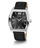 Montre analogique Homme GUESS en noir avec ton argenté GW0706G1