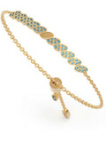 Guess Bracelet Femmes Gold Tone Aqua JUBB01336JWYGAQ