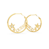 Boucles d'oreilles GUESS Logo Gold UBE70169