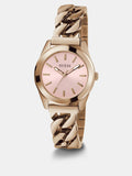 Montre analogique en acier inoxydable