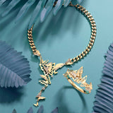 Collier Multi Papillon